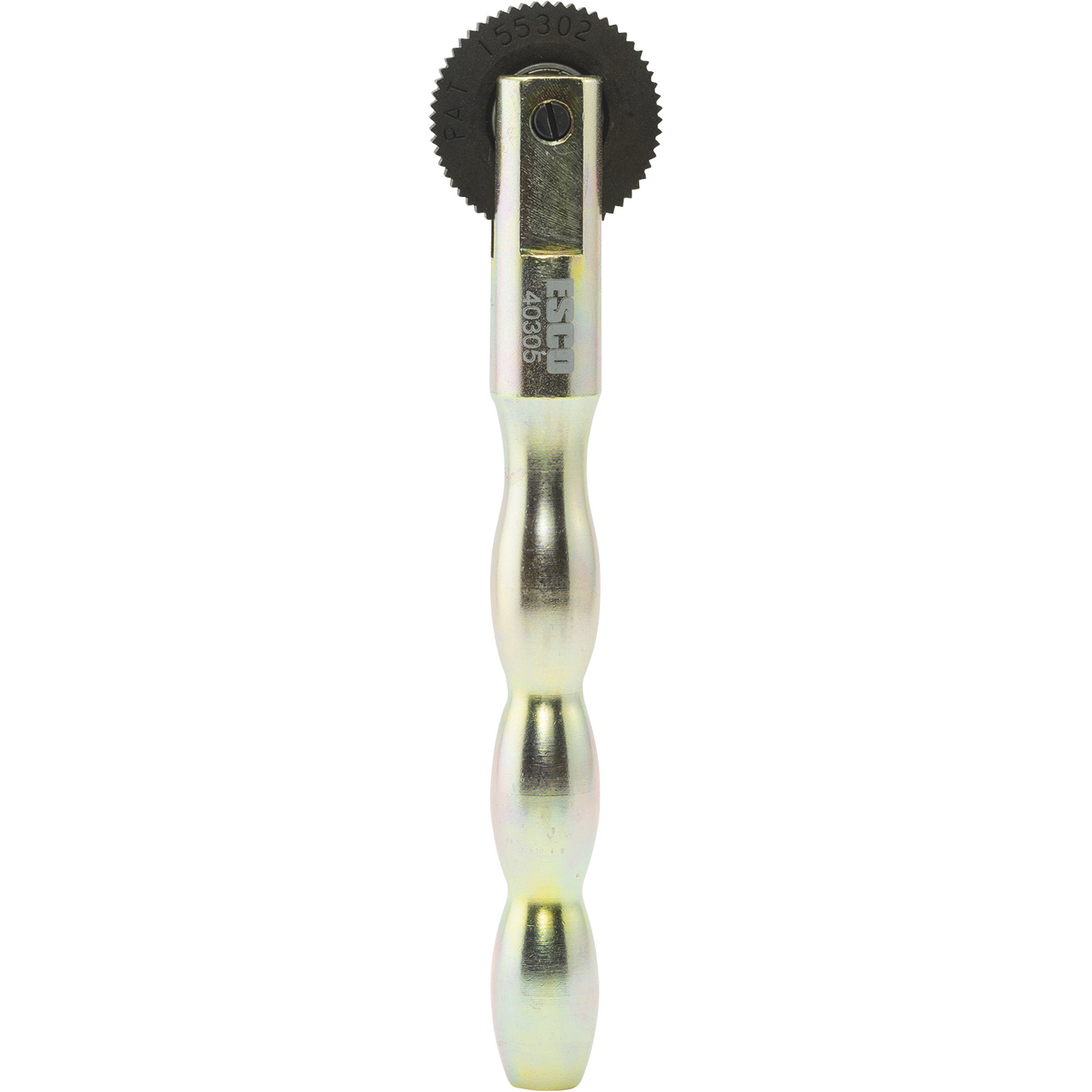 ESCO Heavy-Duty Stitcher Tire Patch Repair Roller Tool, 7.25in.L, 1-1/2in. Flywheel, Galvanized Steel, Model# 40305